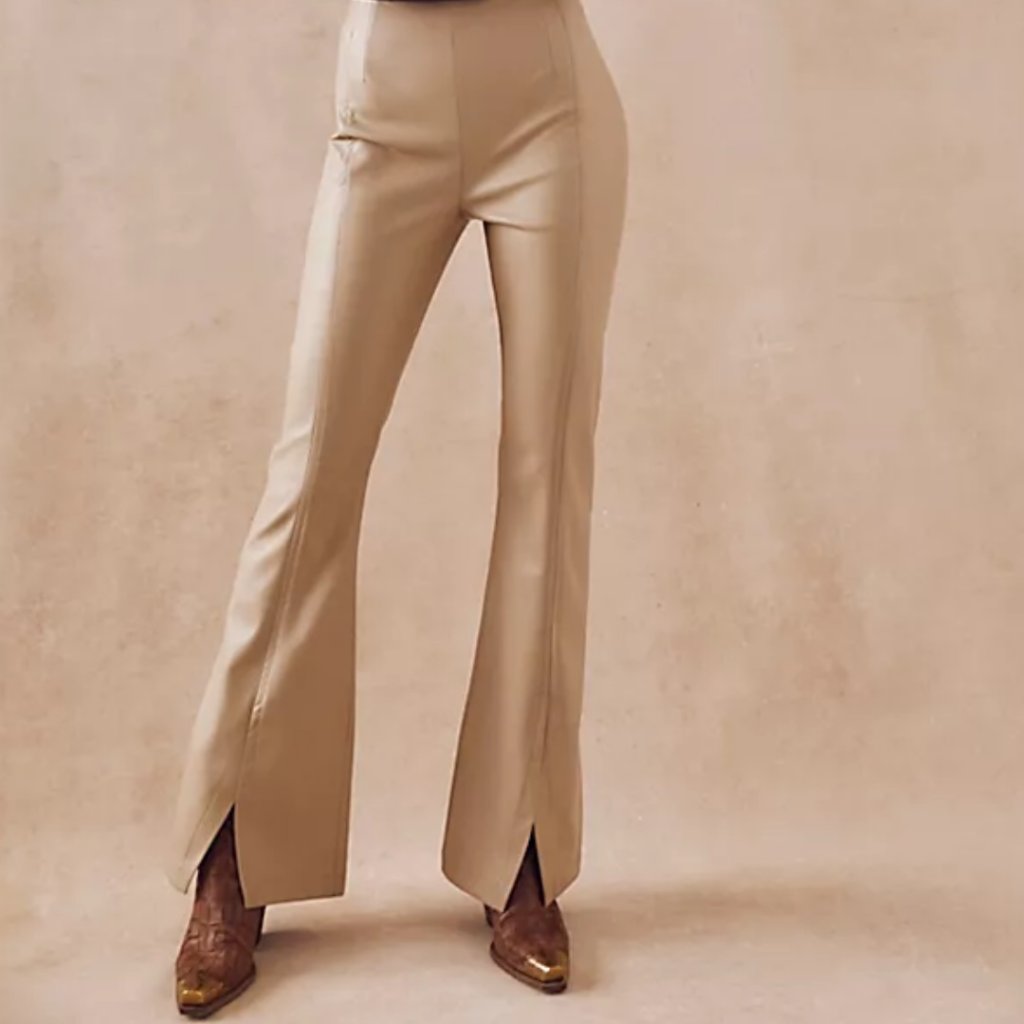 New Free People Real Deal Slit Vegan Leather Pants Size 30
